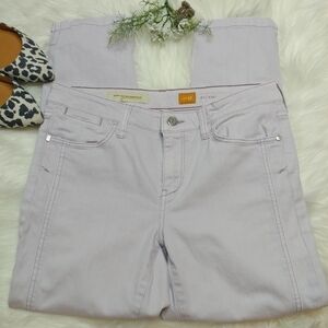 Pilcro Lilac Stet Fit Cropped Jean | Anthropologie